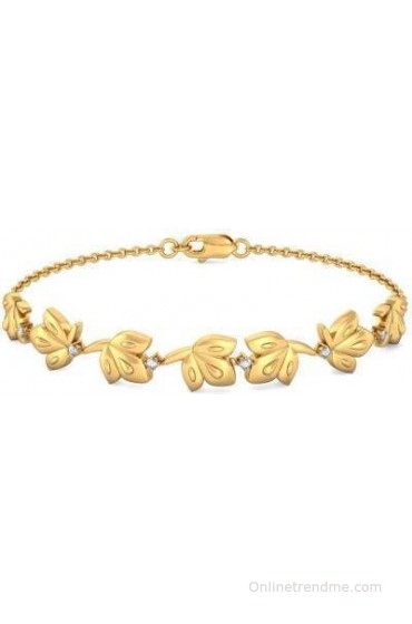 BlueStone Yellow Gold Diamond 18 Bracelet