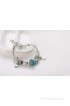 NEVI Metal, Crystal Crystal Charm Bracelet