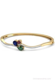WearYourShine by PCJ Gold Diamond, Ruby, Sapphire, Emerald 18 Bracelet