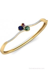 WearYourShine by PCJ Gold Diamond, Ruby, Sapphire, Emerald 18 Bracelet