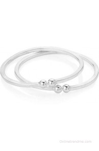 Rudrali Silver Sterling Silver Kada(Pack of 2)