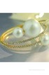 Silver Shoppee Alloy Cubic Zirconia, Pearl Yellow Gold Armlet
