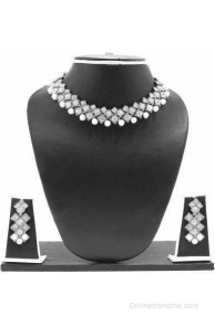 Zaveri Cubic Austrian Diamond Alloy Jewel Set