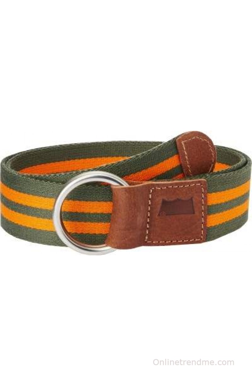 Levi's Men Green, Orange Canvas Belt(Olive and Orange)