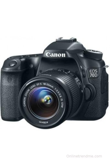 Canon EOS 70D (Body with EF-S 18-55 mm IS STM Lens) DSLR Camera(Black)