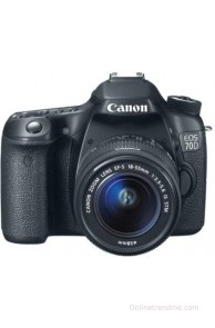 Canon EOS 70D (Body with EF-S 18-55 mm IS STM Lens) DSLR Camera(Black)