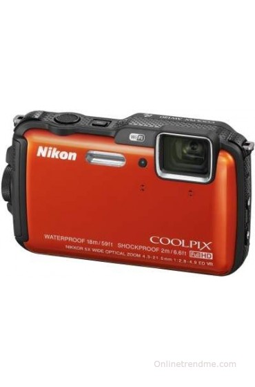 Nikon Coolpix AW120 Point & Shoot Camera(Orange)