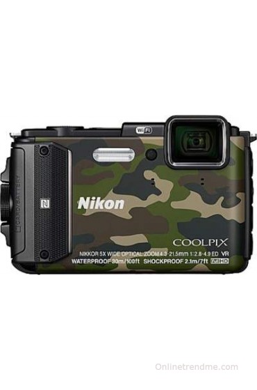 Nikon Coolpix AW130 Point & Shoot Camera(Camouflage)