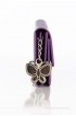 Butterflies Women Casual, Formal Purple Artificial Leather Wallet(5 Card Slots)