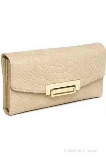 Mast & Harbour Women Beige Artificial Leather Wallet(12 Card Slots)