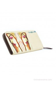 Peekabooo Cream & Brown Long Wallet