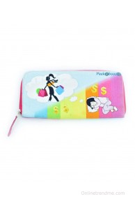 Peekabooo Pink Long Wallet