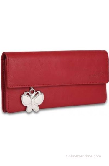 Butterflies Women Casual Artificial Leather Wallet(5 Card Slots)