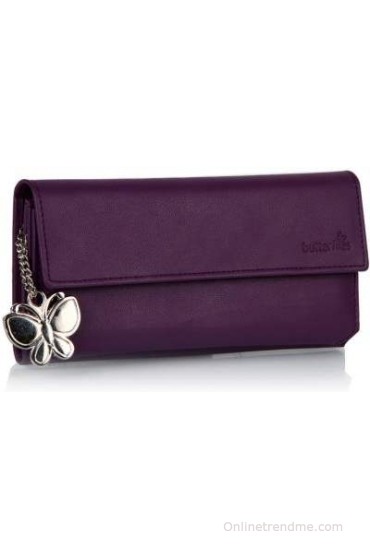Butterflies Women Casual Artificial Leather Wallet(5 Card Slots)