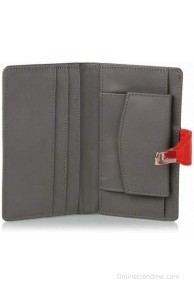 Butterflies Women Grey Artificial Leather Wallet(4 Card Slots)